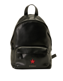 Medium Star Backpack, Leather, Black, DB, 2*